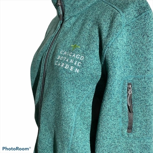 Women's Heather Teal Sweater Knit Fleece Plus size - Picture 5 of 12